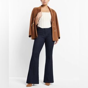 Mid Rise Rinse Front Seam 70s Flare Jeans